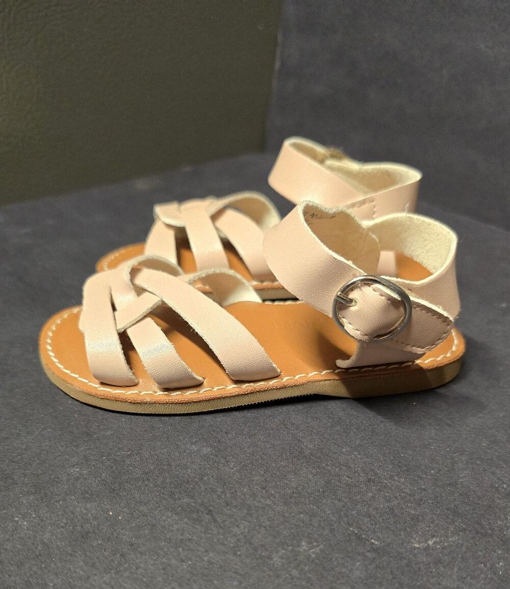 Felix & Flora Shoes Toddler Size 5 Pink Fisherman Sandals Hook & Loop Strappy